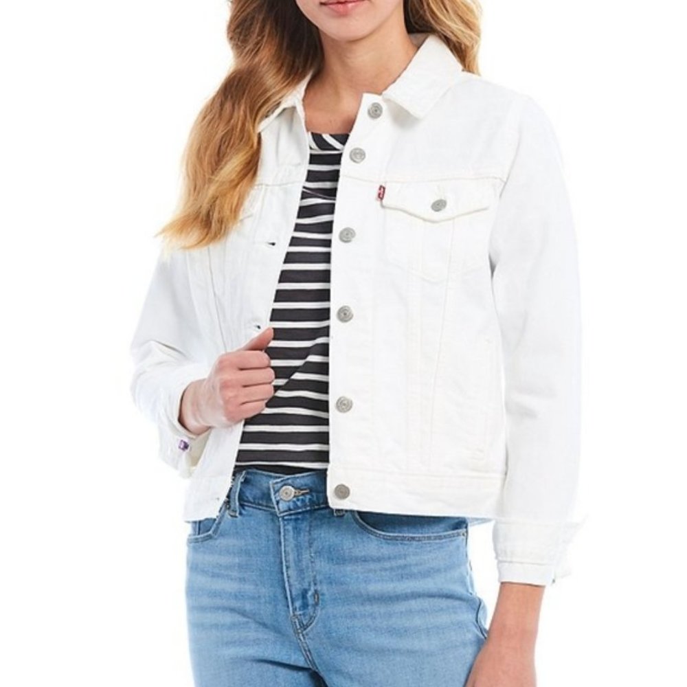 Levi's Original Denim Jean Trucker Jacket White